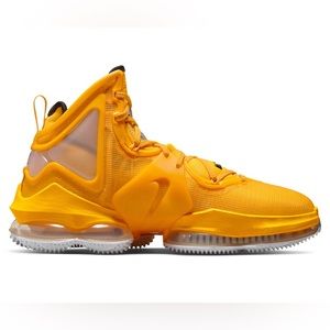 Nike Men's LeBron XIX 19 Hard Hat University Gold Black CZ0203-700 Size 10 US